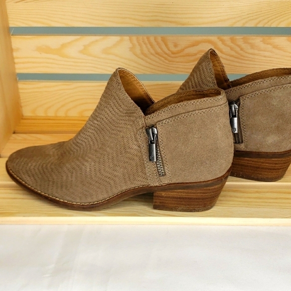 Lucky Brand Suede Zip Booties - Picture 4 of 7